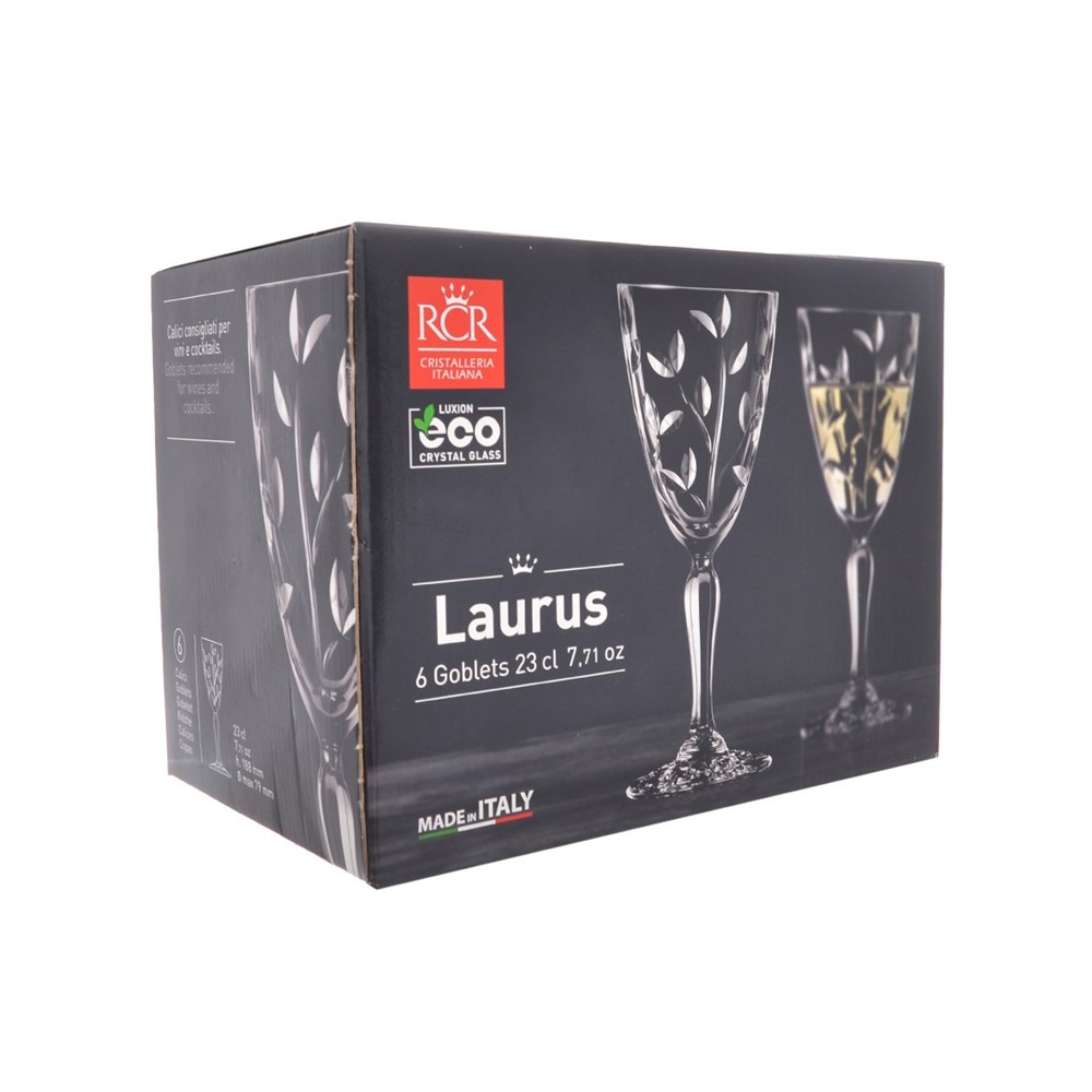 Набор бокалов для вина RCR Laurus 6 шт 230 мл, цвет прозрачный - фото 3
