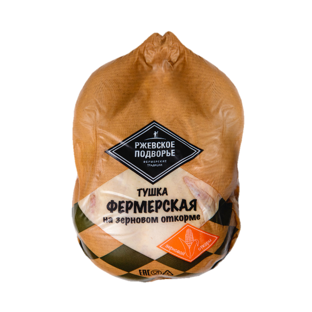 Цыпленок-бройлера Ржевское подворье Фермерский на зерновом откорме, кг