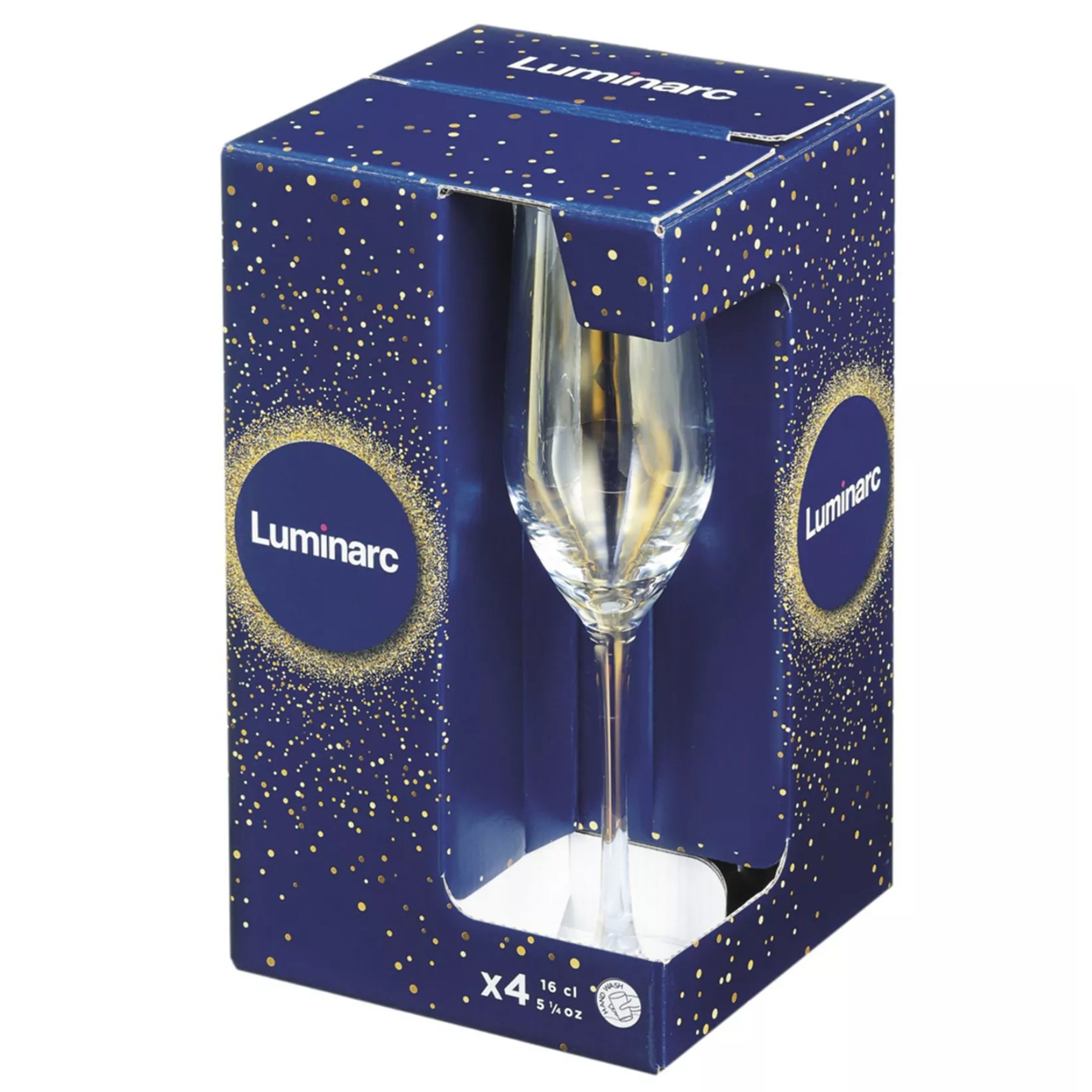 фото Набор бокалов для шампанского luminarc золотистый хамелеон 160 мл х 4 шт