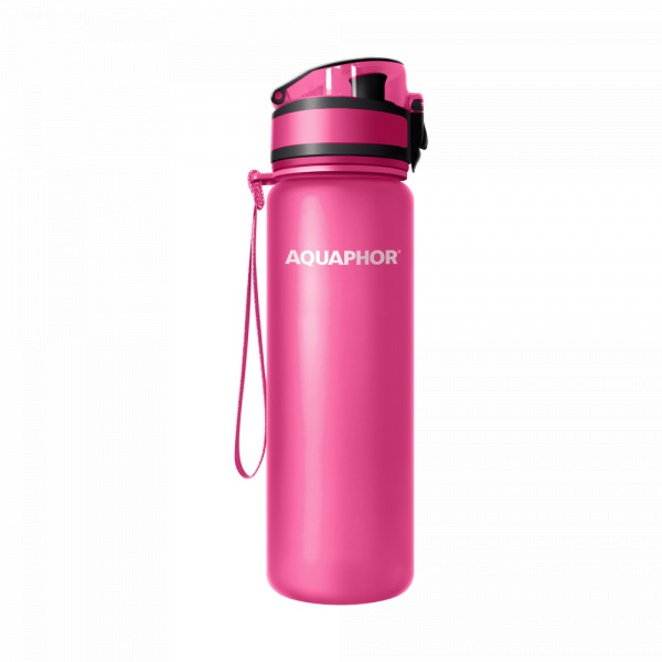Фильтр-бутылка Аквафор Сити розовая 500 мл, цвет розовый
