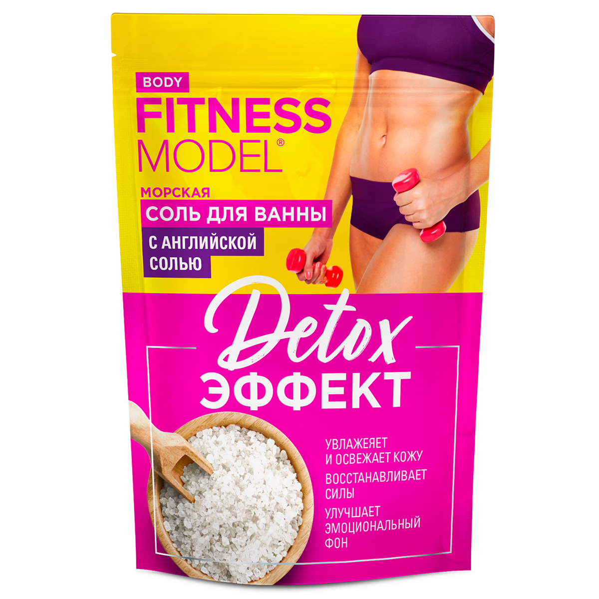 фото Соль для ванны морская fitness model detox-эффект, 500 г