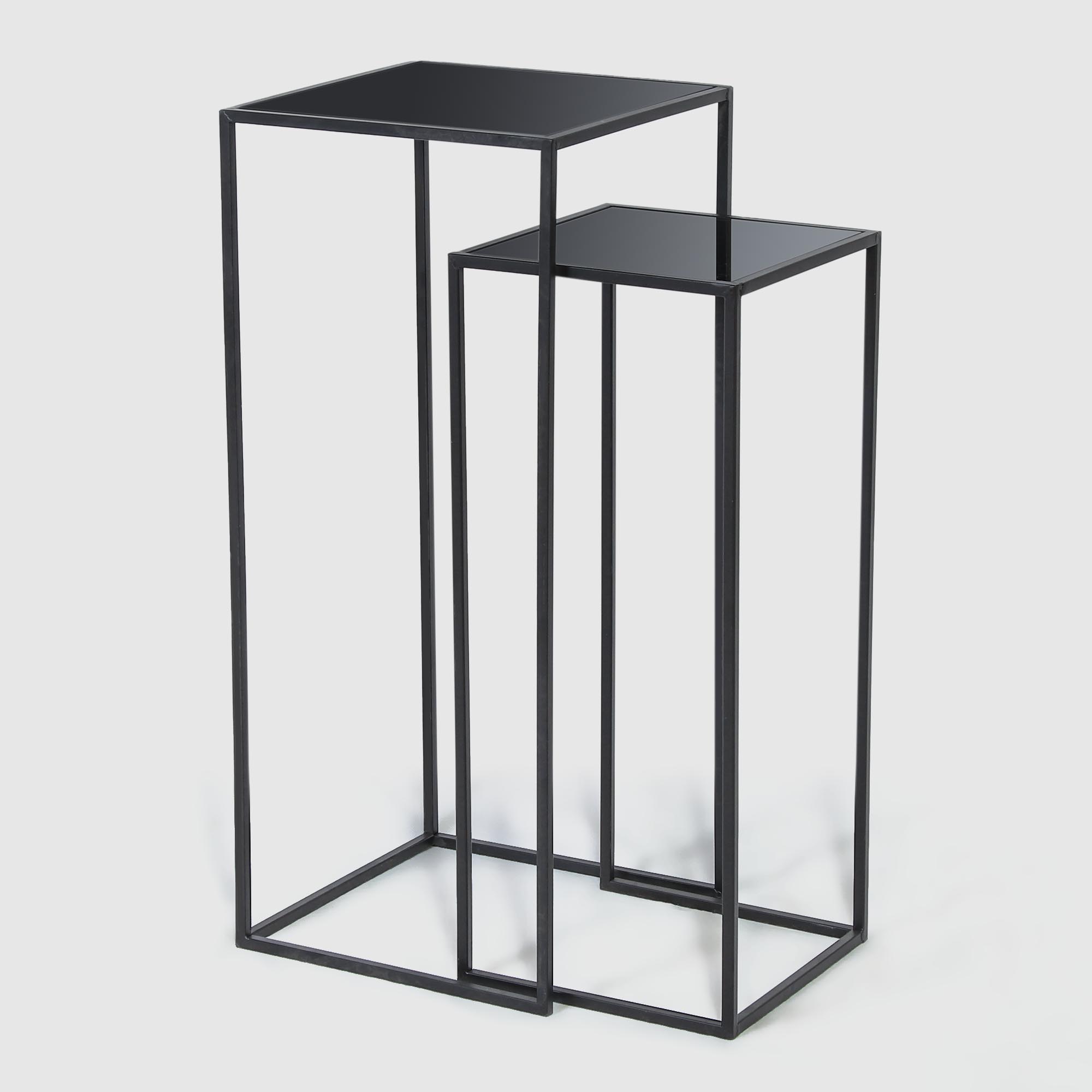 фото Набор столиков ad trend furniture 60/70 см 2 шт черный металл
