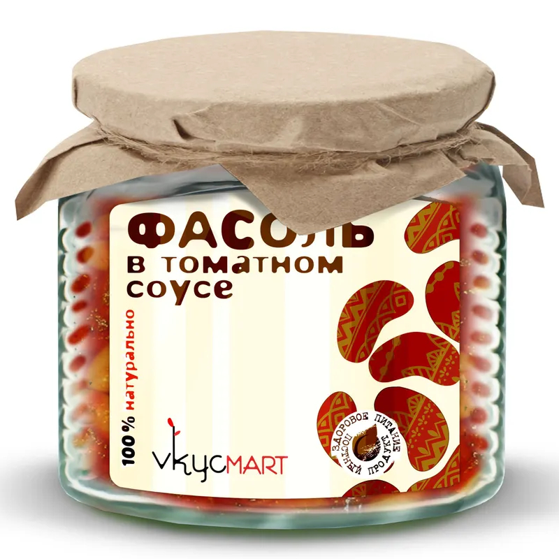 Фасоль Vkycmart в томатном соусе 420 г