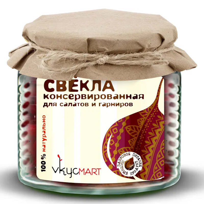 Свекла консервированная Vkycmart для салатов и гарниров 400 г