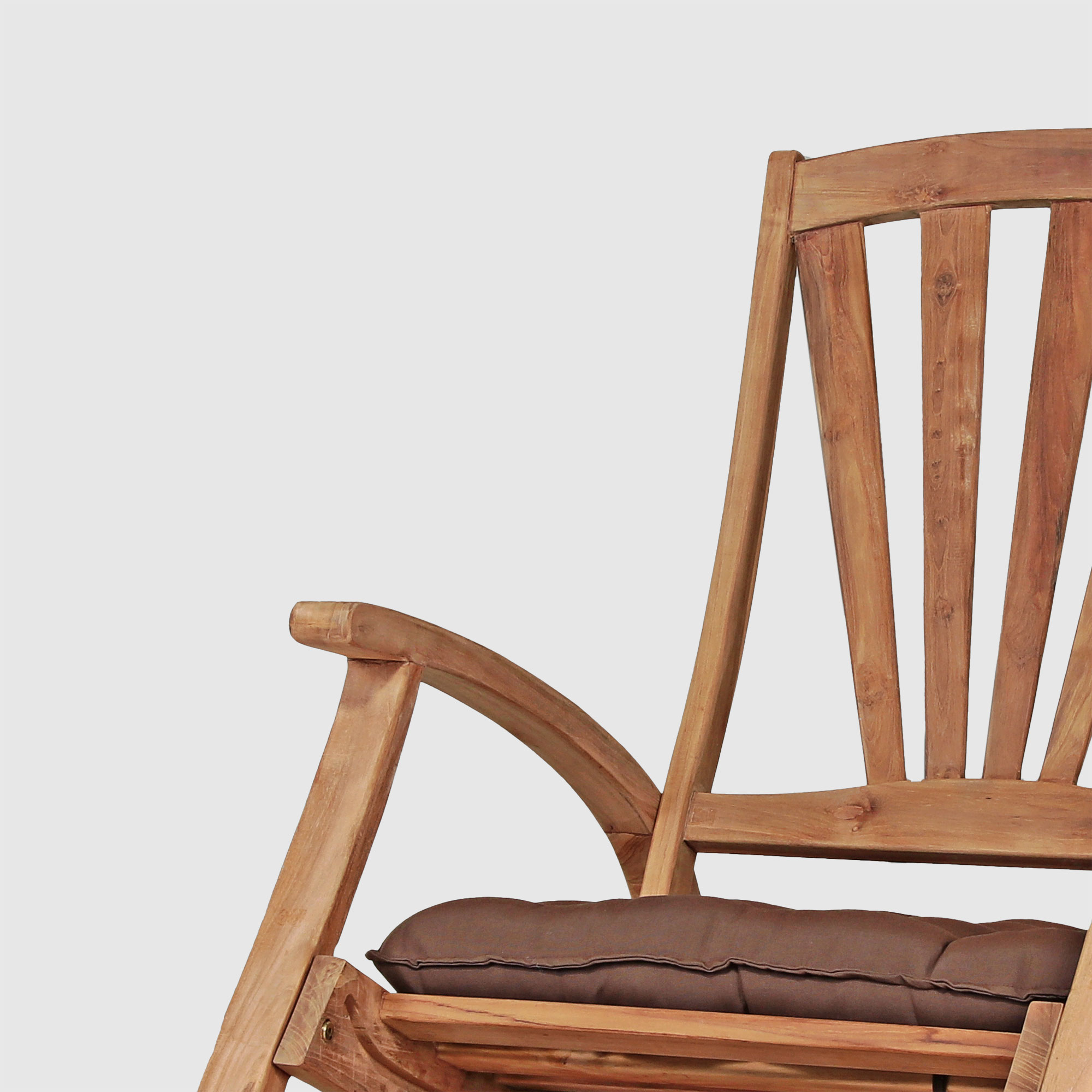 Кресло качалка Jepara 227/227C с подушкой, цвет бежевый - фото 10