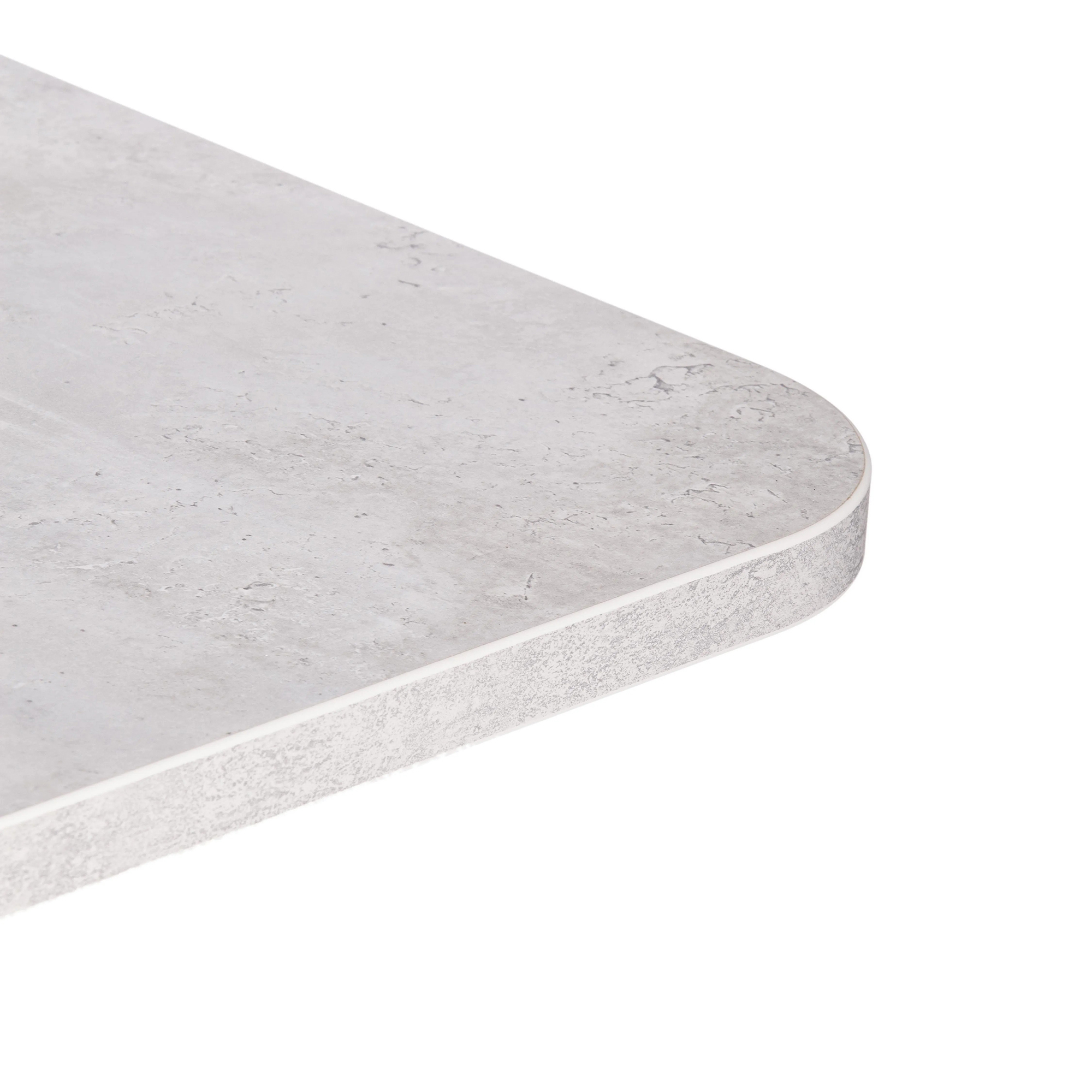 Стол обеденный TC Smart 105-140х68,6х75 см белый бетон/белый, цвет серый - фото 12