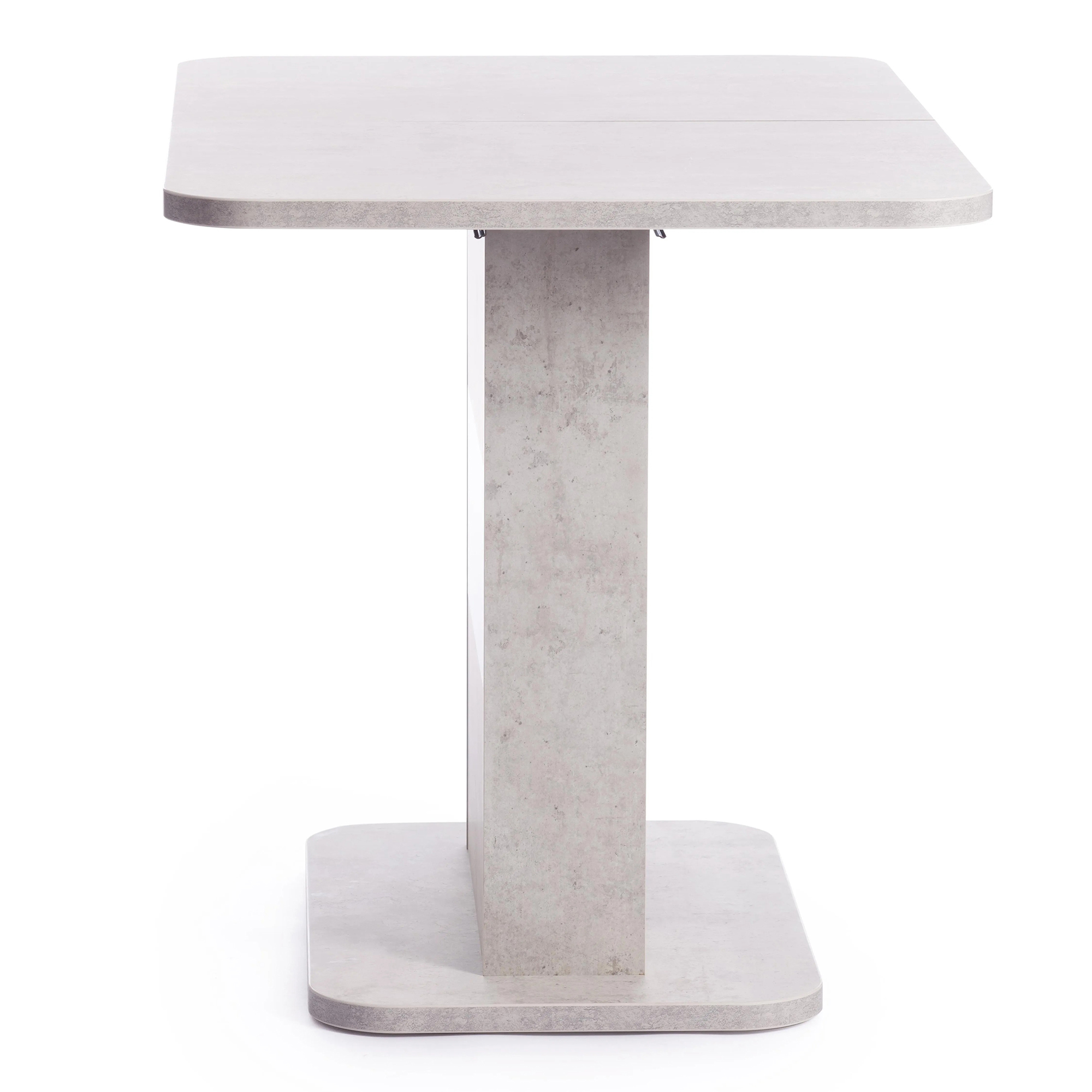 Стол обеденный TC Smart 105-140х68,6х75 см белый бетон/белый, цвет серый - фото 4