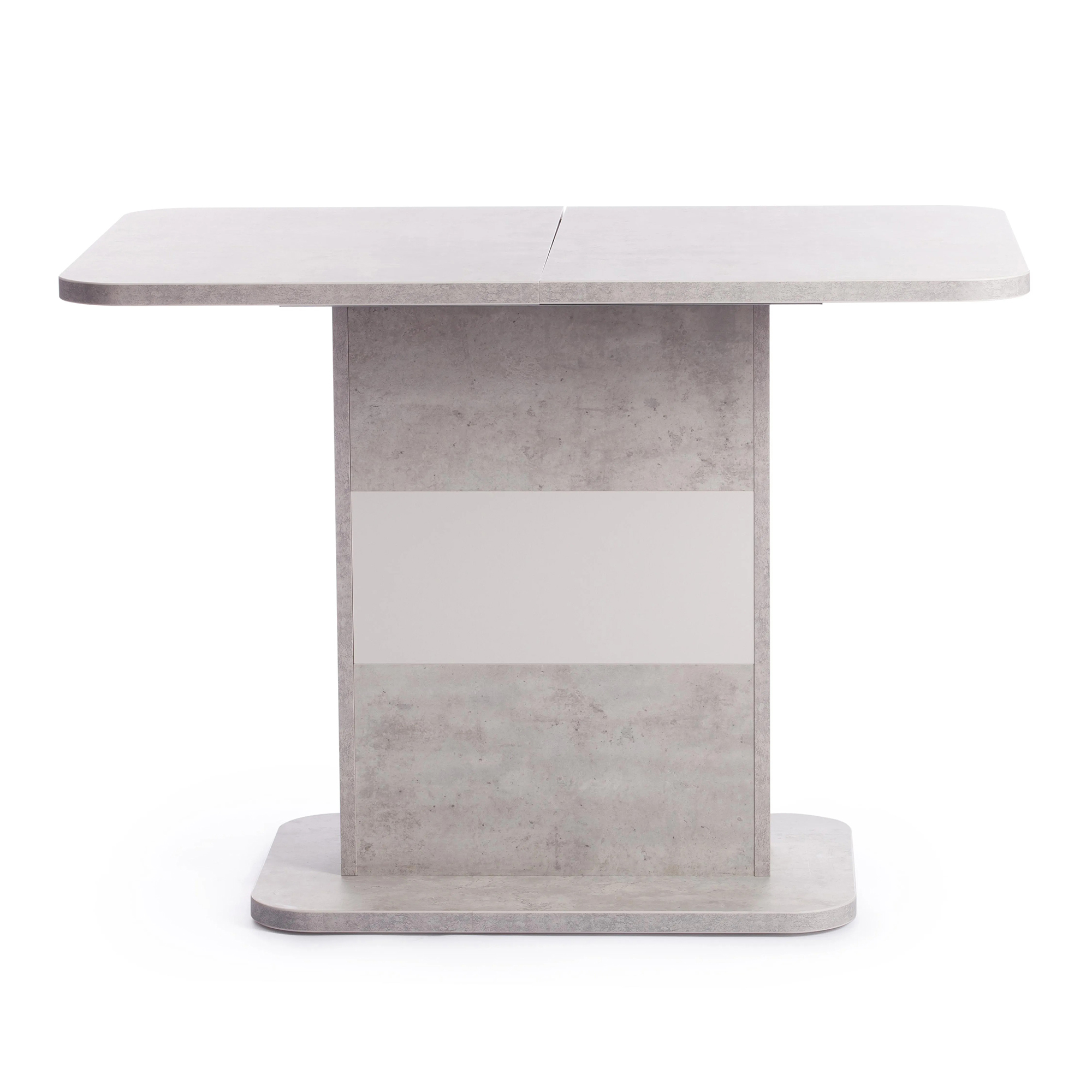 Стол обеденный TC Smart 105-140х68,6х75 см белый бетон/белый, цвет серый - фото 5