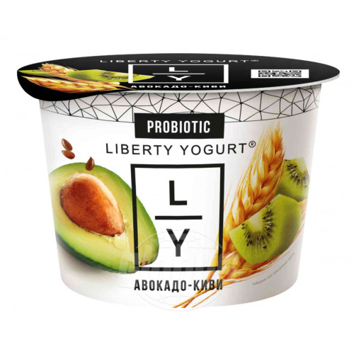 Йогурт Liberty Yogurt с авокадо, киви и шпинатом 3,5%, 130 г