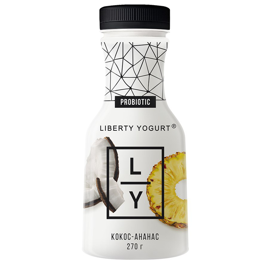 Йогурт Liberty Yogurt с ананасом, личи и кокосом 1,5% 270 г