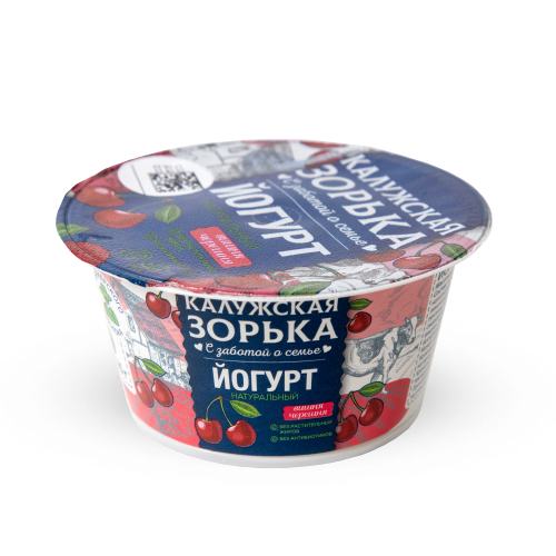Йогурт Калужская зорька Вишня-черешня 3,2-4% 125 г