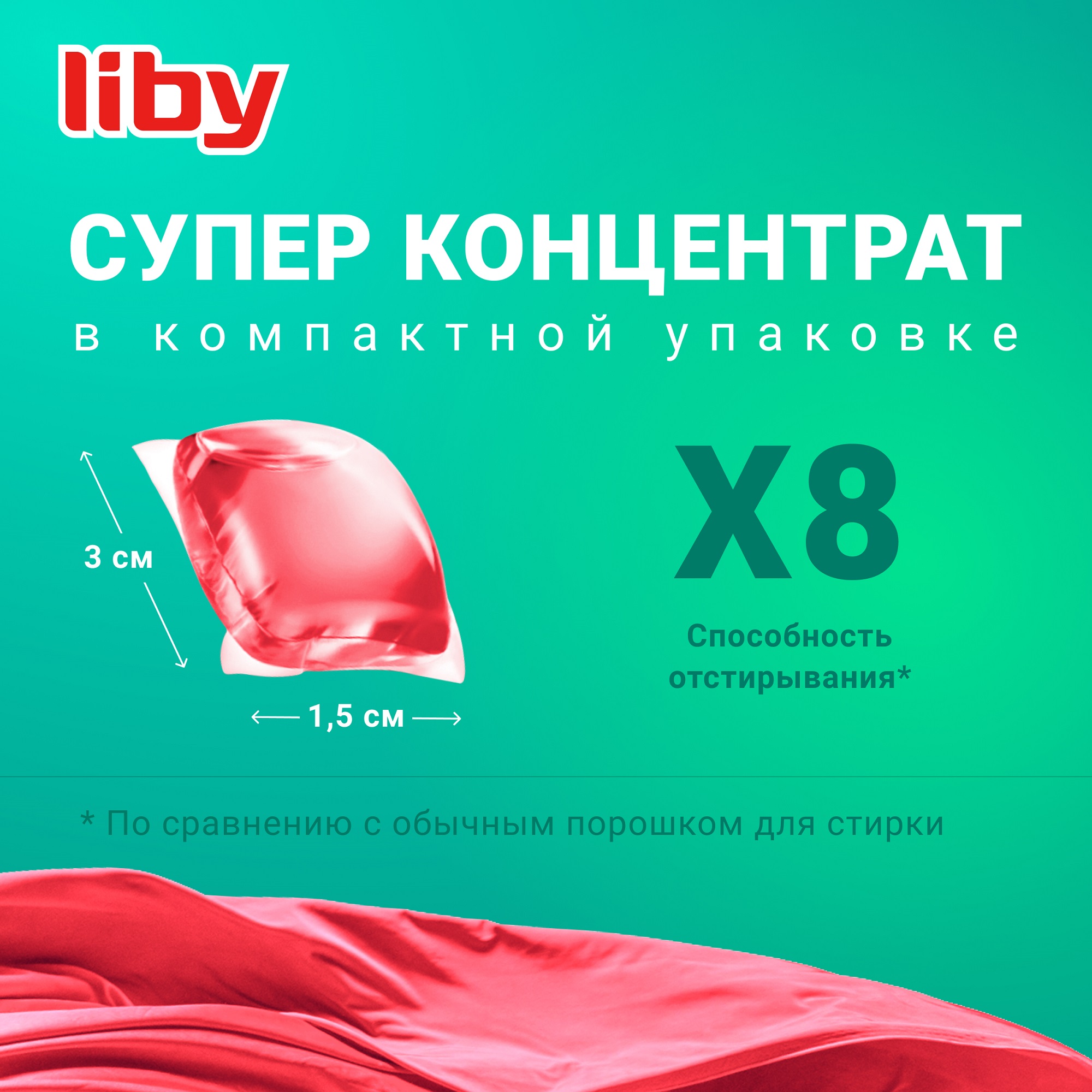 фото Капсулы для стирки liby softener 3в1 с кондиционером, 52 шт