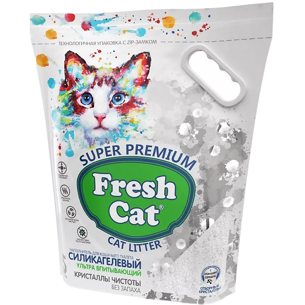 Наполнитель Fresh Cat Кристаллы чистоты 5 л