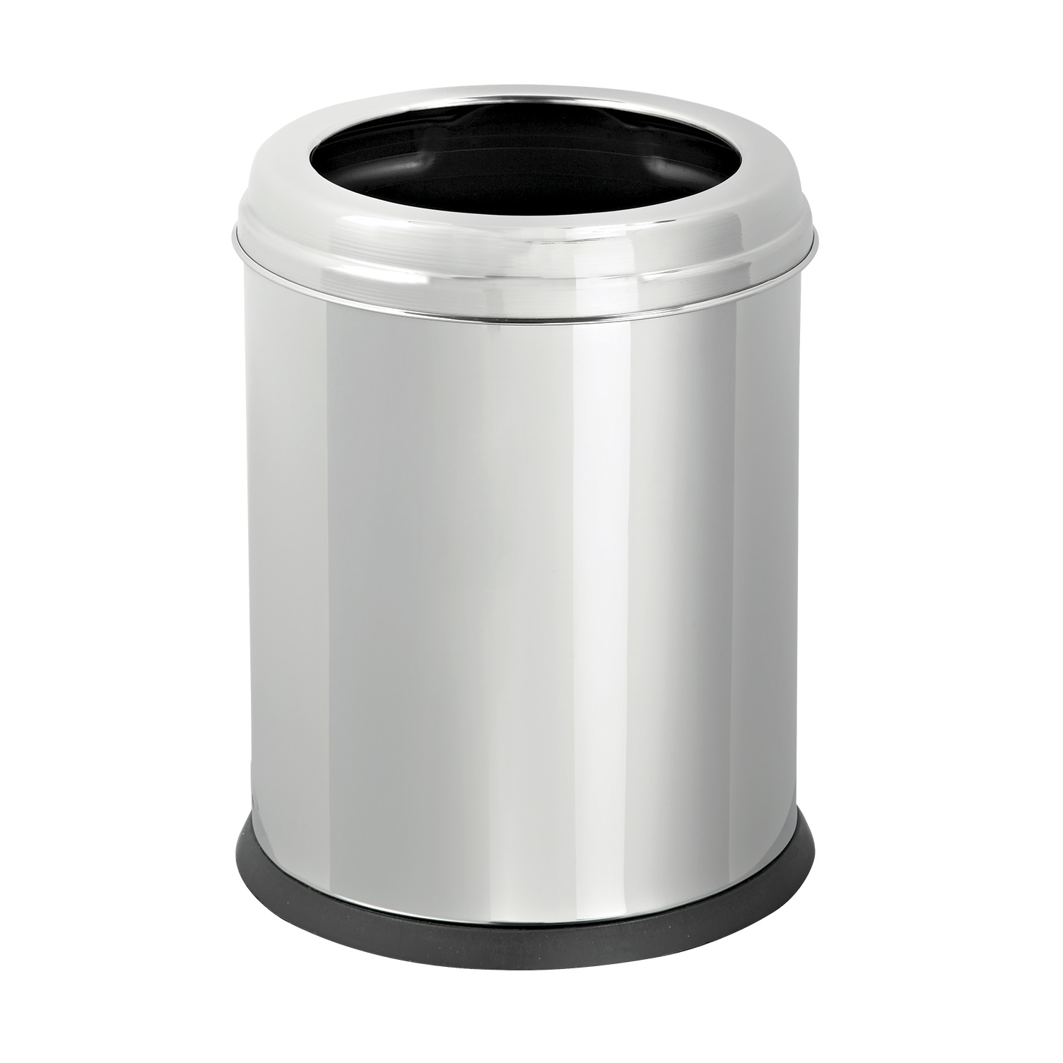 Урна для мусора Primanova Eco серебряная с чёрным 20,5х34,5 см, цвет серебряный - фото 1