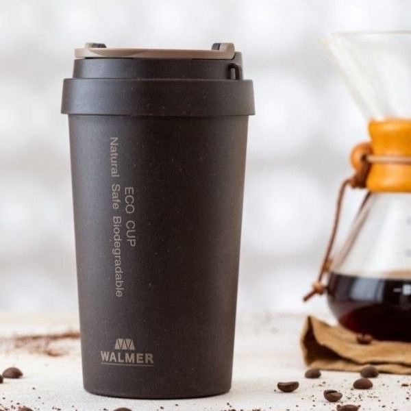 Термокружка Walmer Eco cup coffee коричневый 400 мл - фото 2
