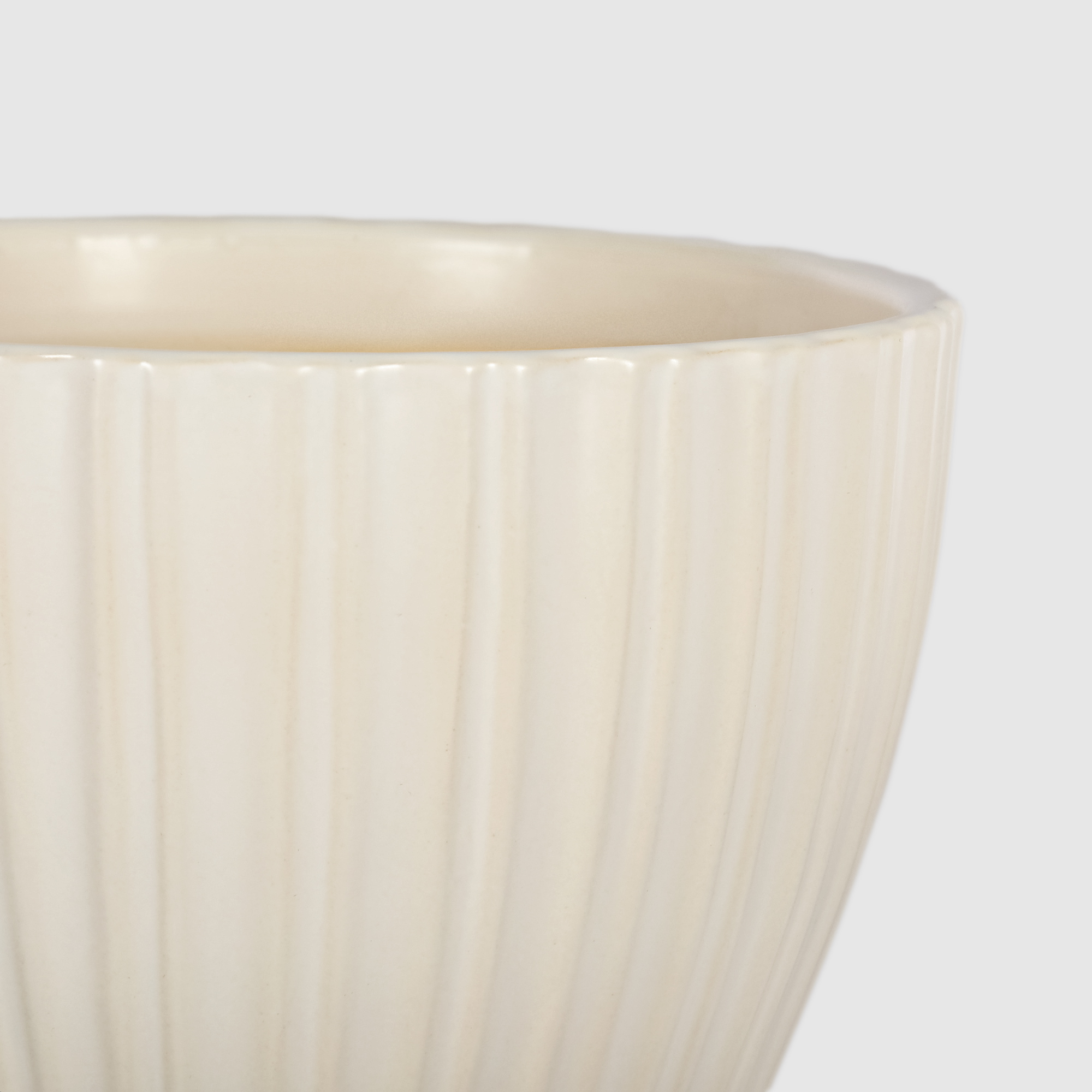 Кашпо керамическое для цветов Shine Pots 25x20см белое глянец - фото 5