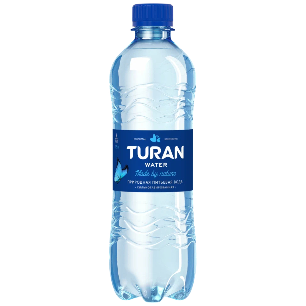 Вода минеральная Тuran газированная, 0,5 л ПЭТ