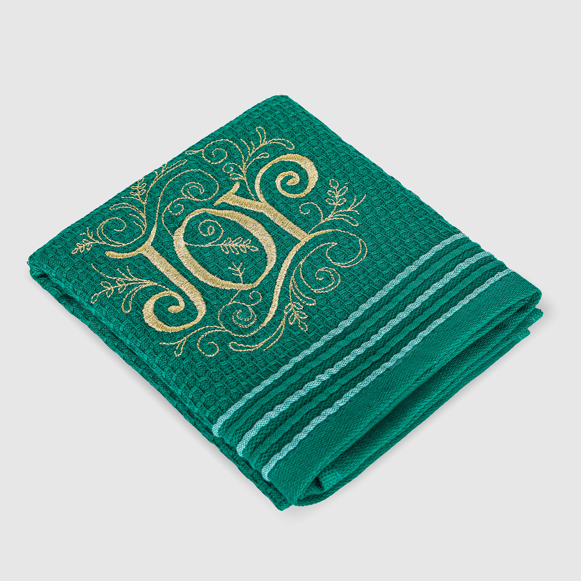 фото Вафельное полотенце asil x-mas зелёное 45х70 см