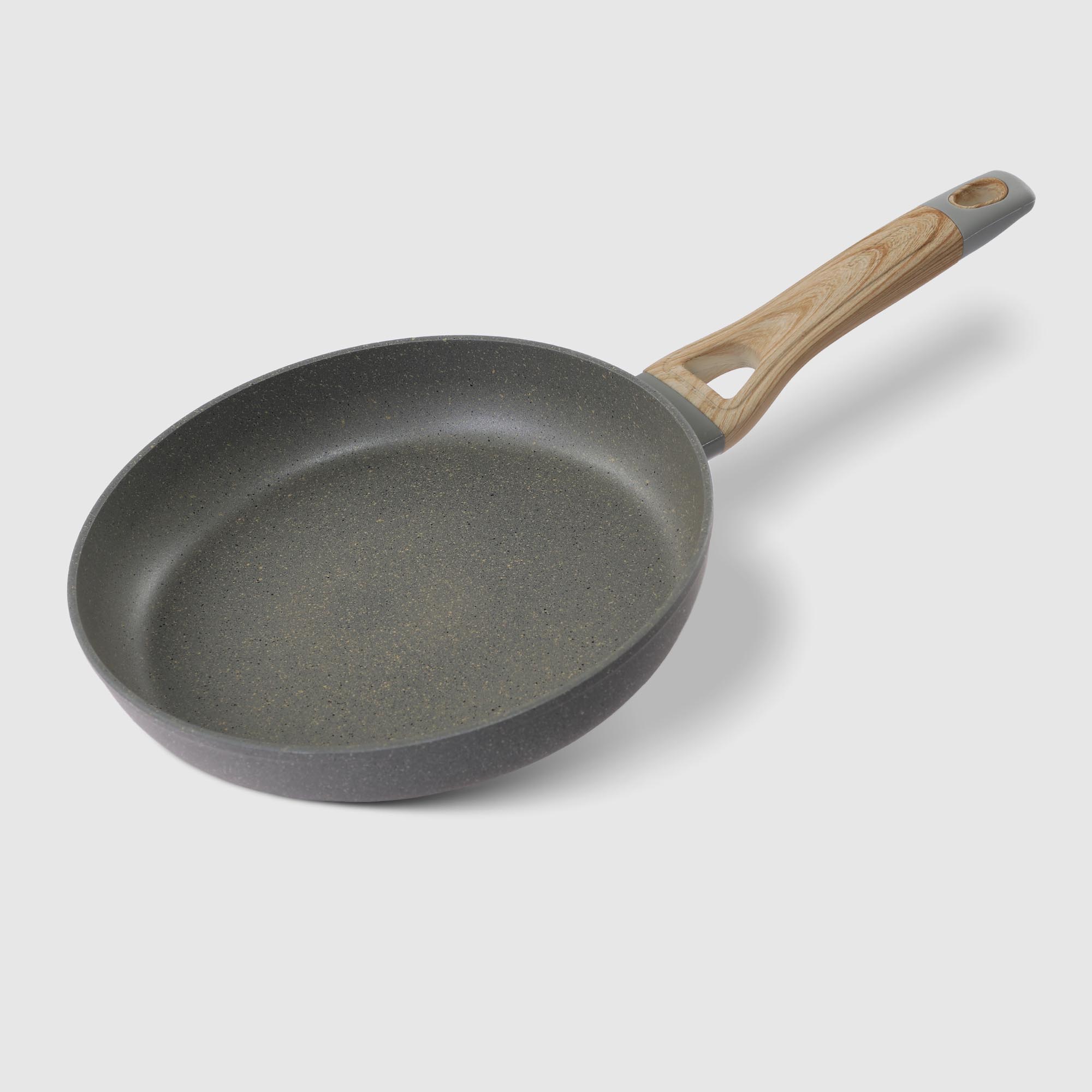 Сковорода Pyrex Optima stone 28 см, цвет серый - фото 1