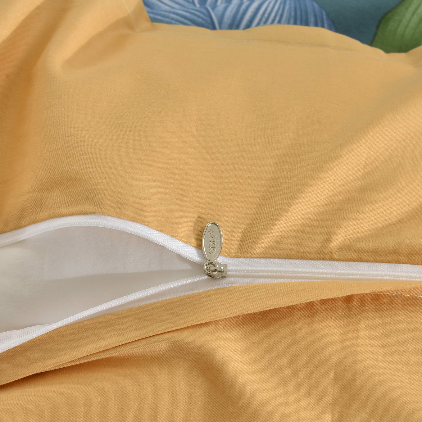 Комплект постельного белья Sofi De Marko Элиан жёлтый с синим Евро, цвет синий, размер Евро - фото 5