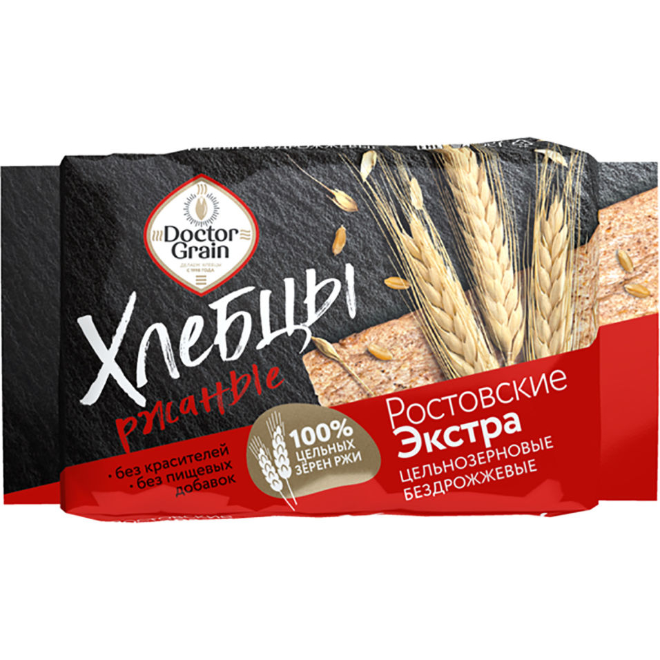 Хлебцы хрустящие Doctor Grain Ростовские Экстра Ржаные, 65 г - фото 1
