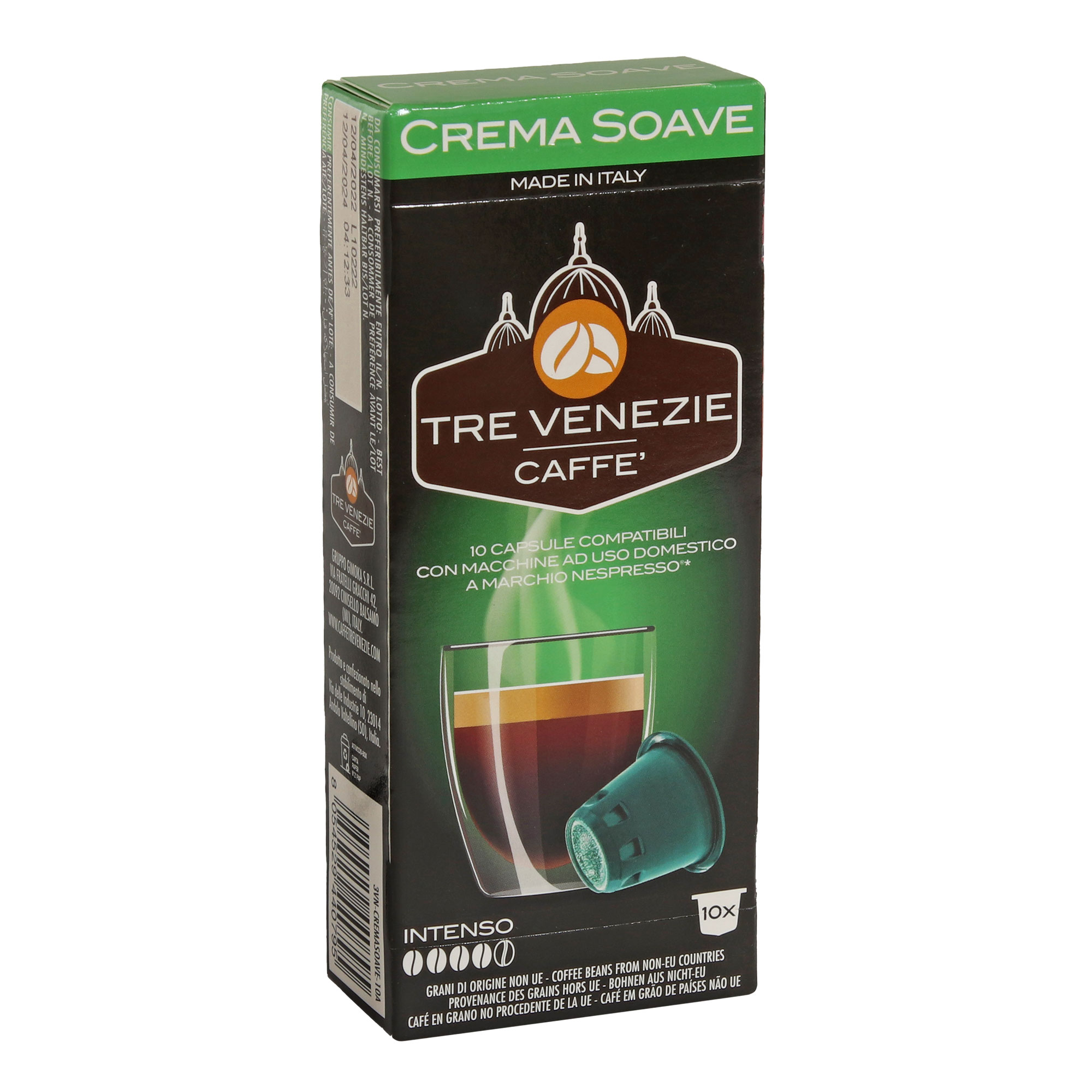 фото Кофе в капсулах tre venezie caffe crema soave, 10 шт