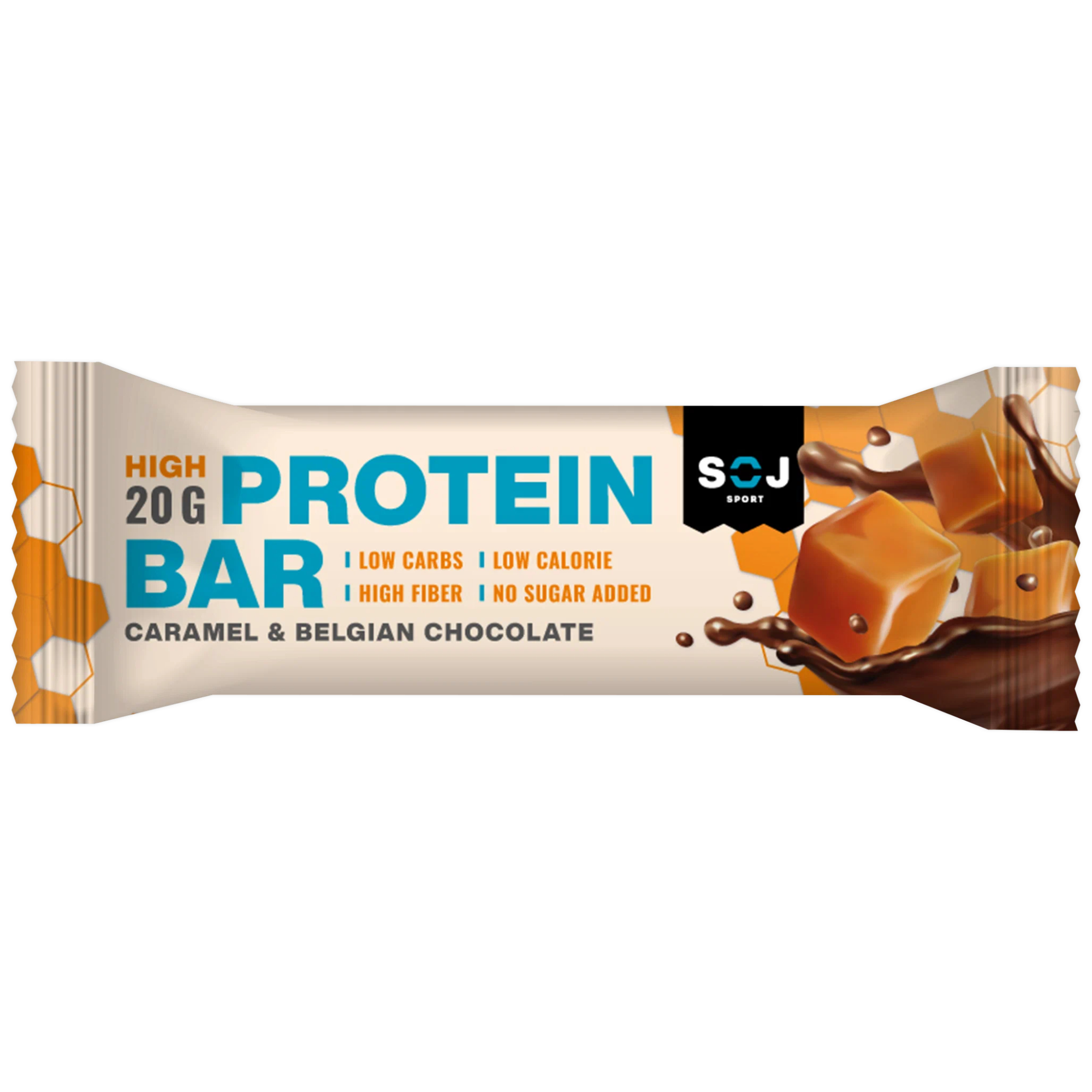 Протеиновый батончик SOJ Protein Bar Соленая карамель в молочном шоколаде, 50 г - фото 1