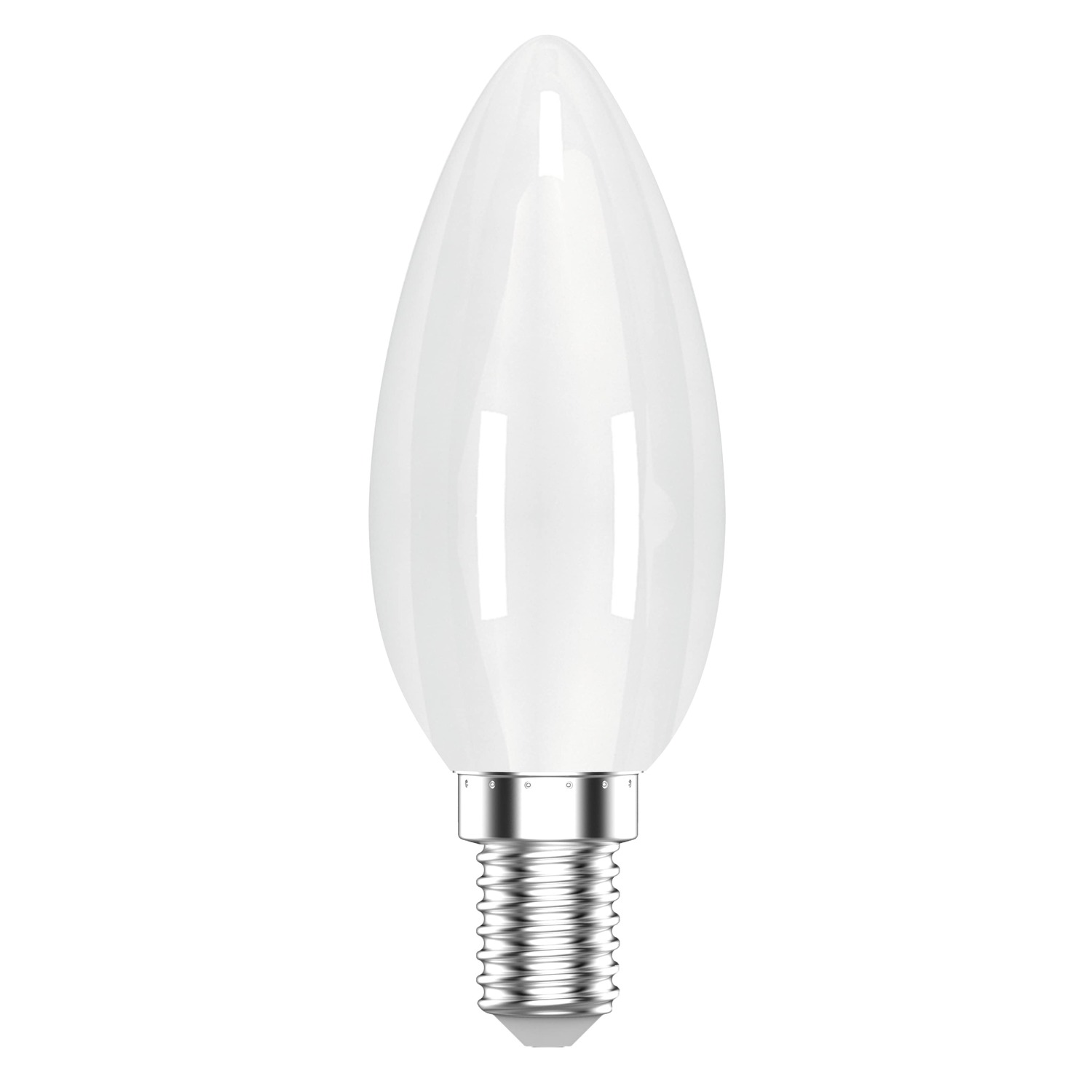 фото Лампа gauss basic filament свеча 4,5w 380lm 2700к е14 milky led 1/10/50