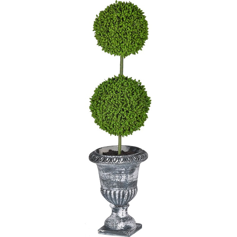 фото Растение декоративное glasar самшит двухъярусное 10х10х39 см