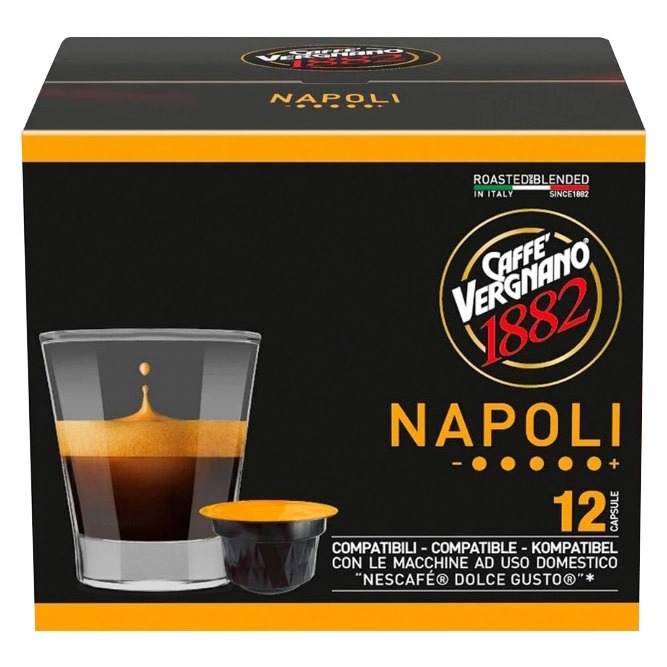 Кофе в капсулах Caffe Vergnano Dolce Gusto Napoli 12 ш тх 7,5 г