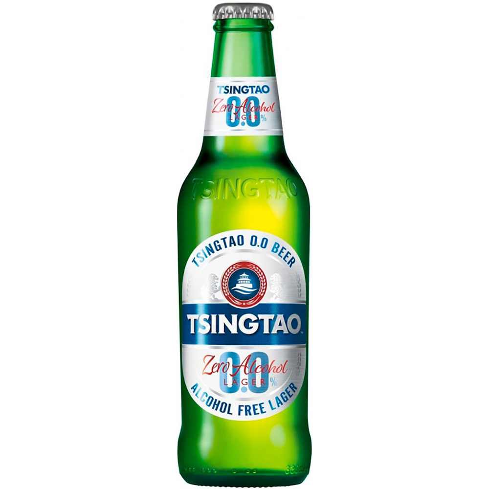 

Пиво светлое фильтрованное "Tsingtao" Zero,безалкогольное 0.33 л, Пиво бледно-золотистого цвета.