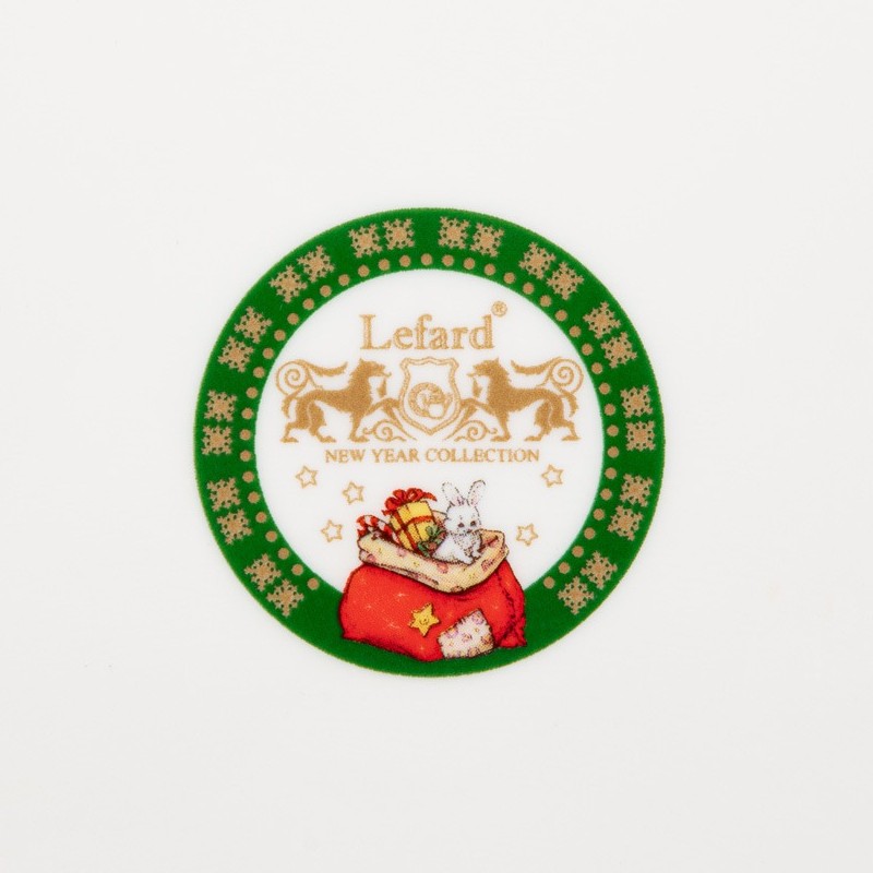 Блюдо Lefard Дед Мороз квадратное 25x4 см - фото 2