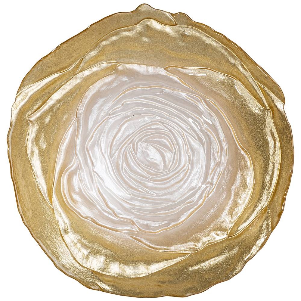 фото Блюдо салатное аксам antique rose gold 21 см 0,6 л