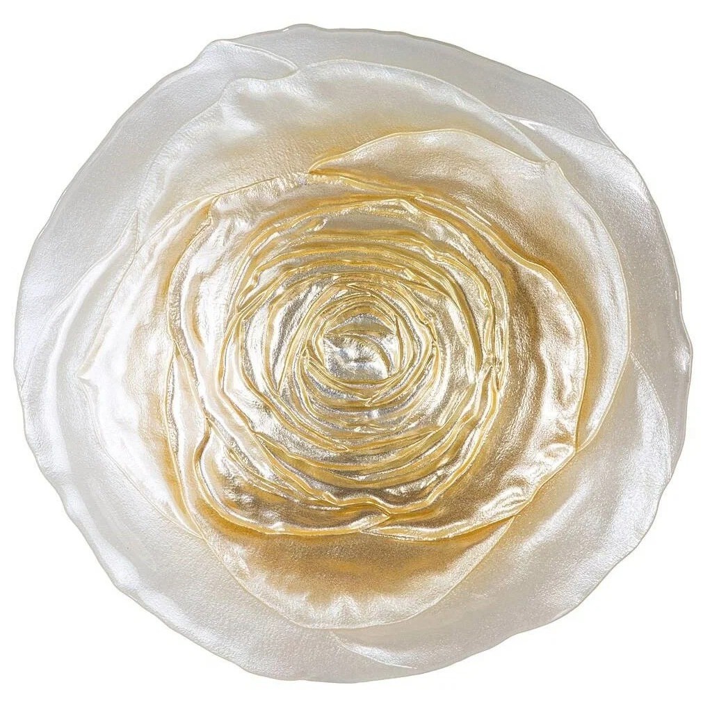 Блюдо Аксам Antique Rose White 30 см