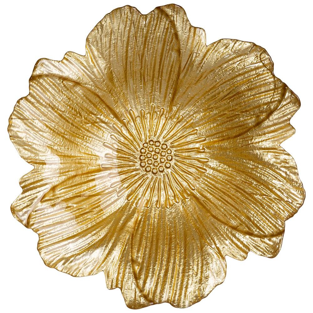 Блюдо Аксам Golden flower 30 см