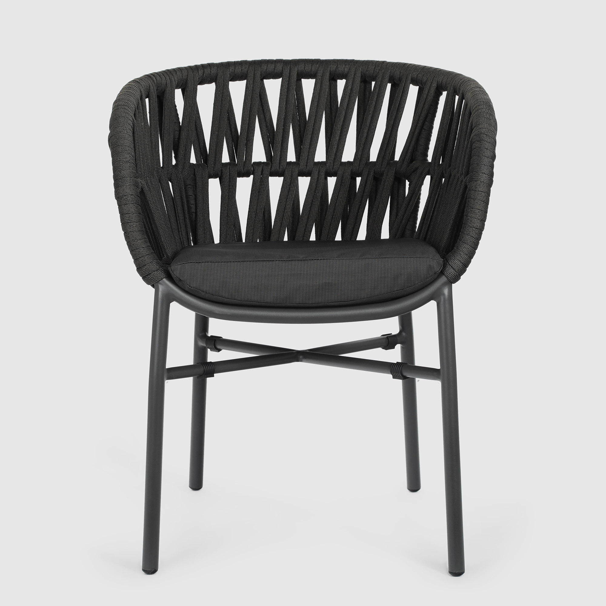 Кресло Drigani Drop антрацит/тёмно-коричневый, цвет черный - фото 2