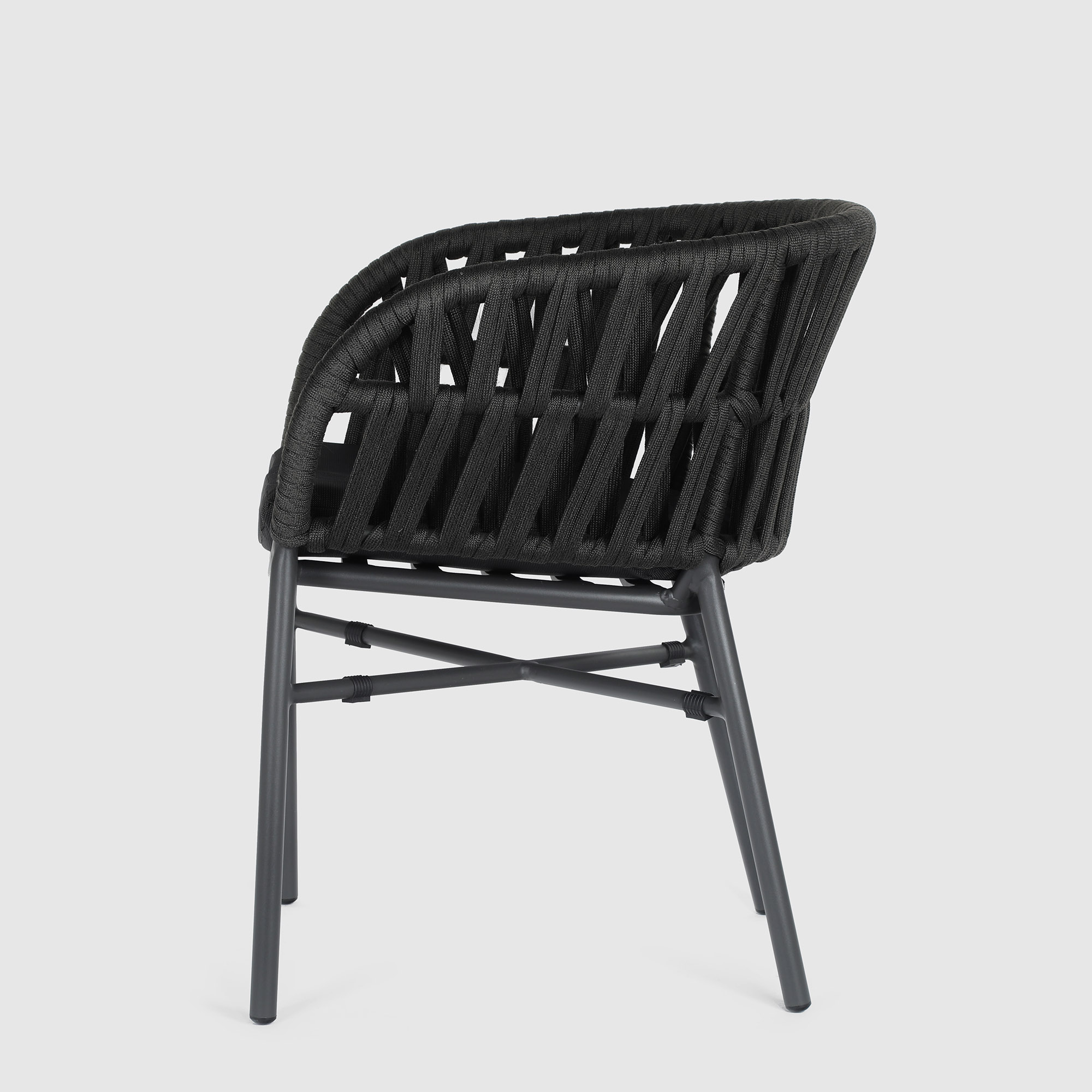 Кресло Drigani Drop антрацит/тёмно-коричневый, цвет черный - фото 3
