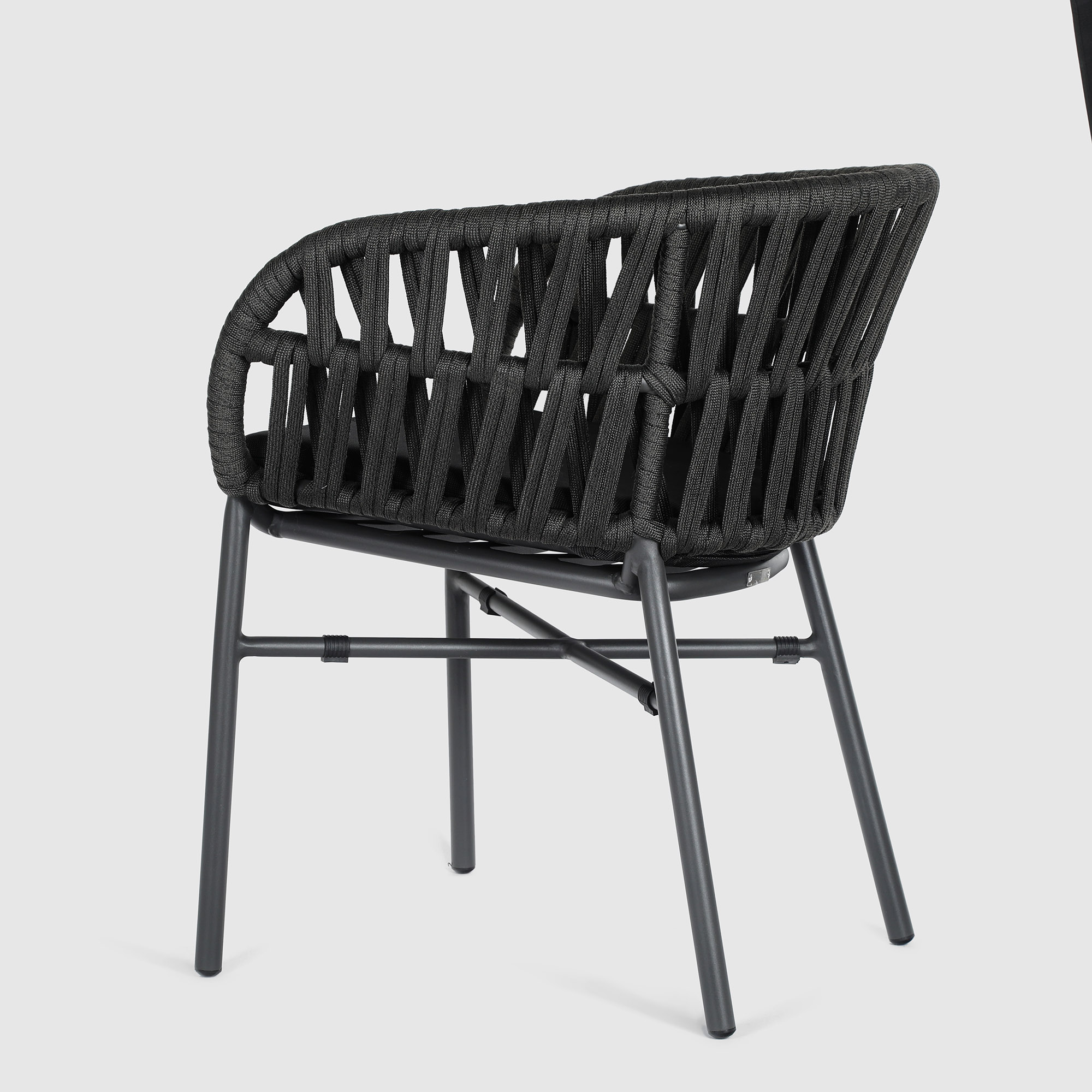 Кресло Drigani Drop антрацит/тёмно-коричневый, цвет черный - фото 4