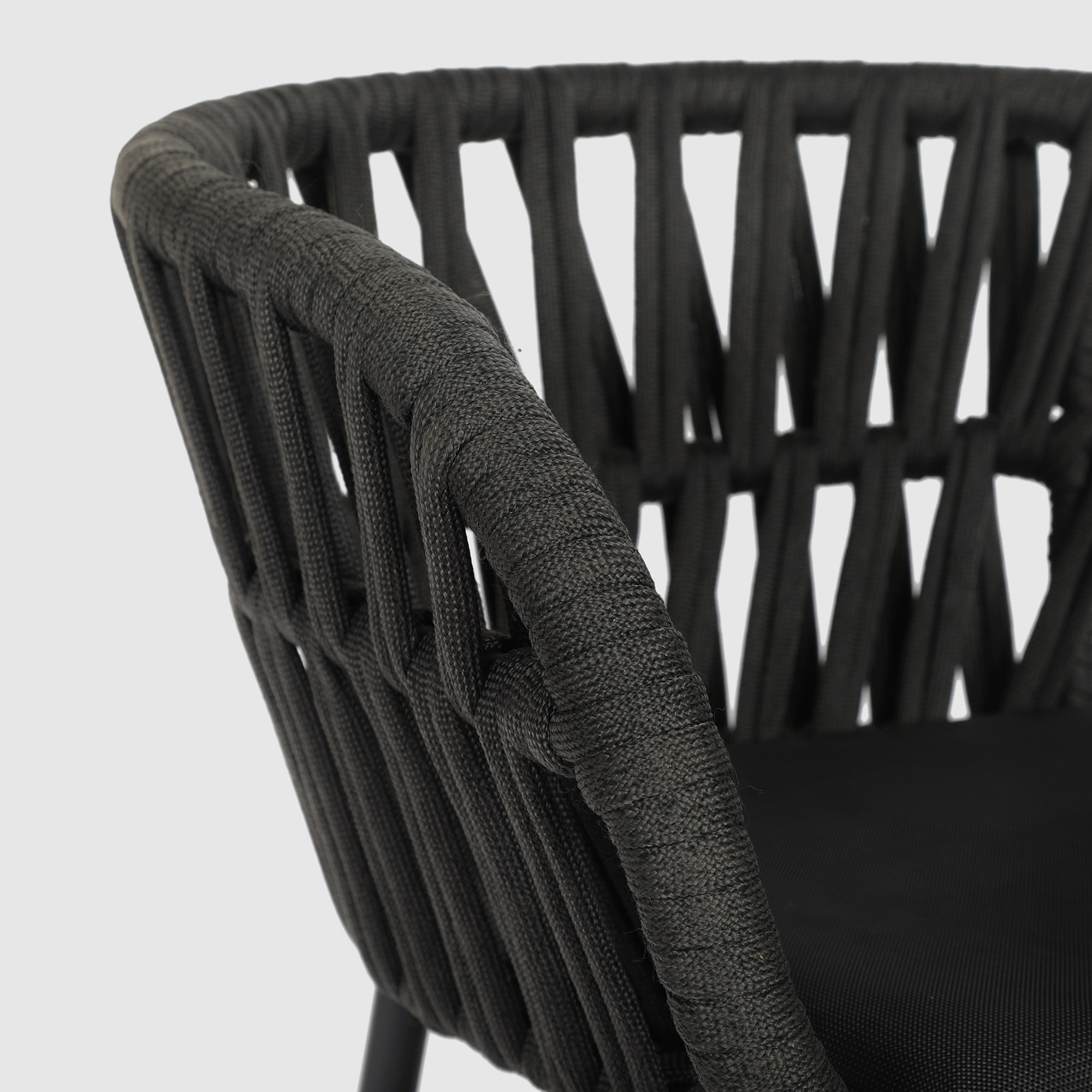 Кресло Drigani Drop антрацит/тёмно-коричневый, цвет черный - фото 7