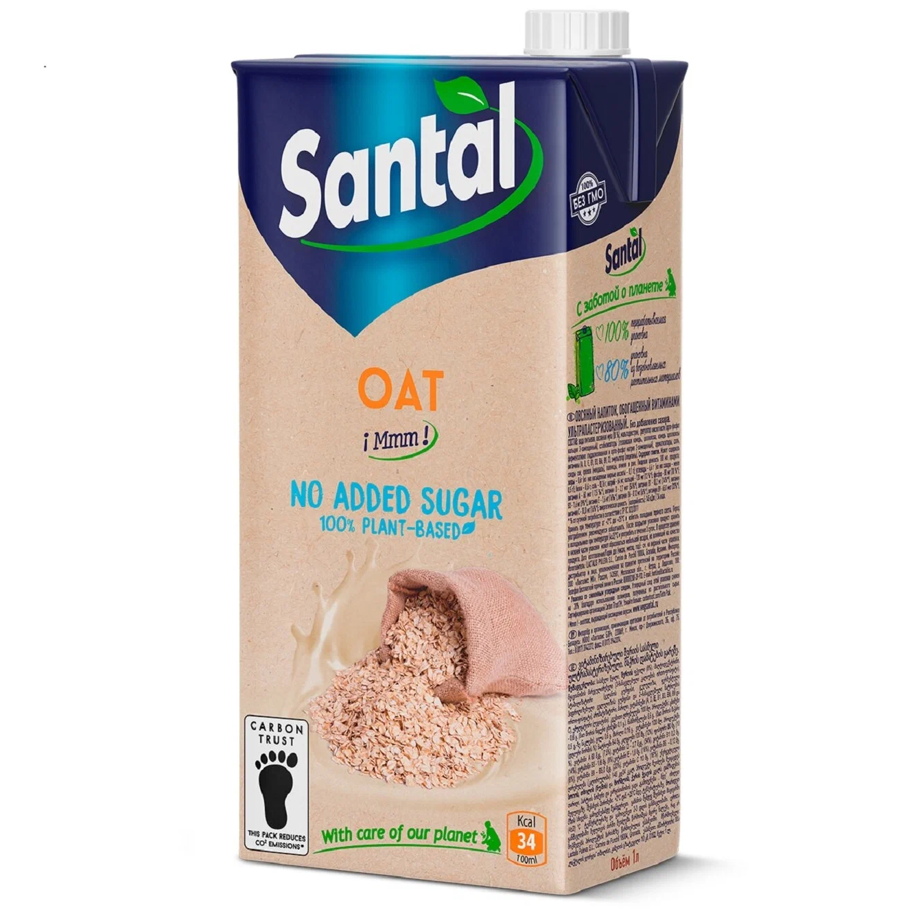 

Растительный напиток Parmalat Santal Овсяный 1 л