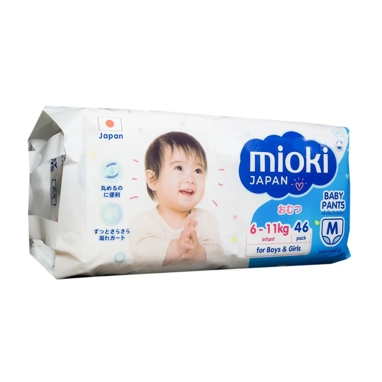 фото Трусики-подгузники mioki m 6-11 кг 46 шт