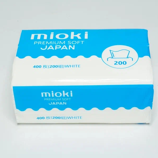 Салфетки бумажные Mioki 2-слойные, 200 шт