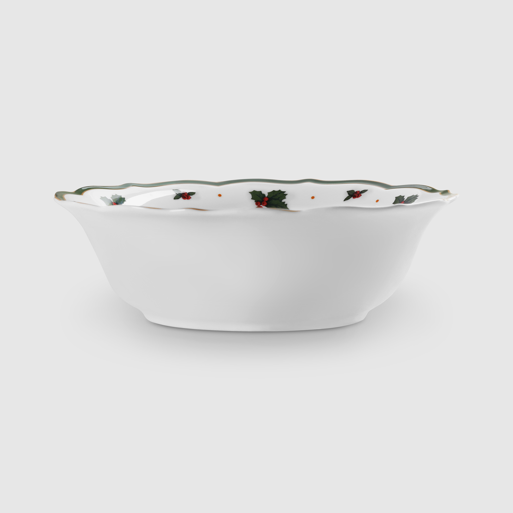 фото Салатник porcelana bogucice green christmas 23 см