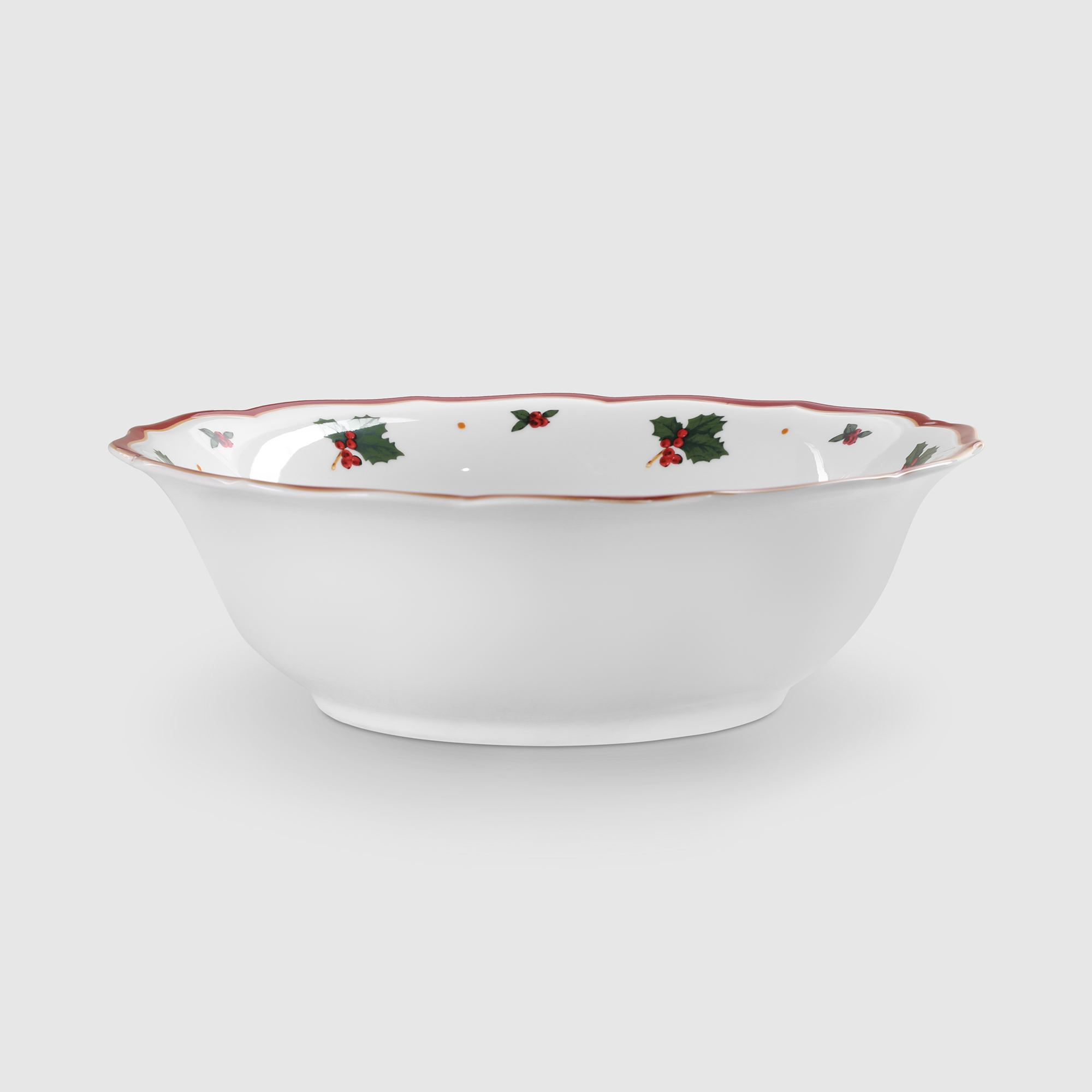 фото Салатник porcelana bogucice red christmas 26 см