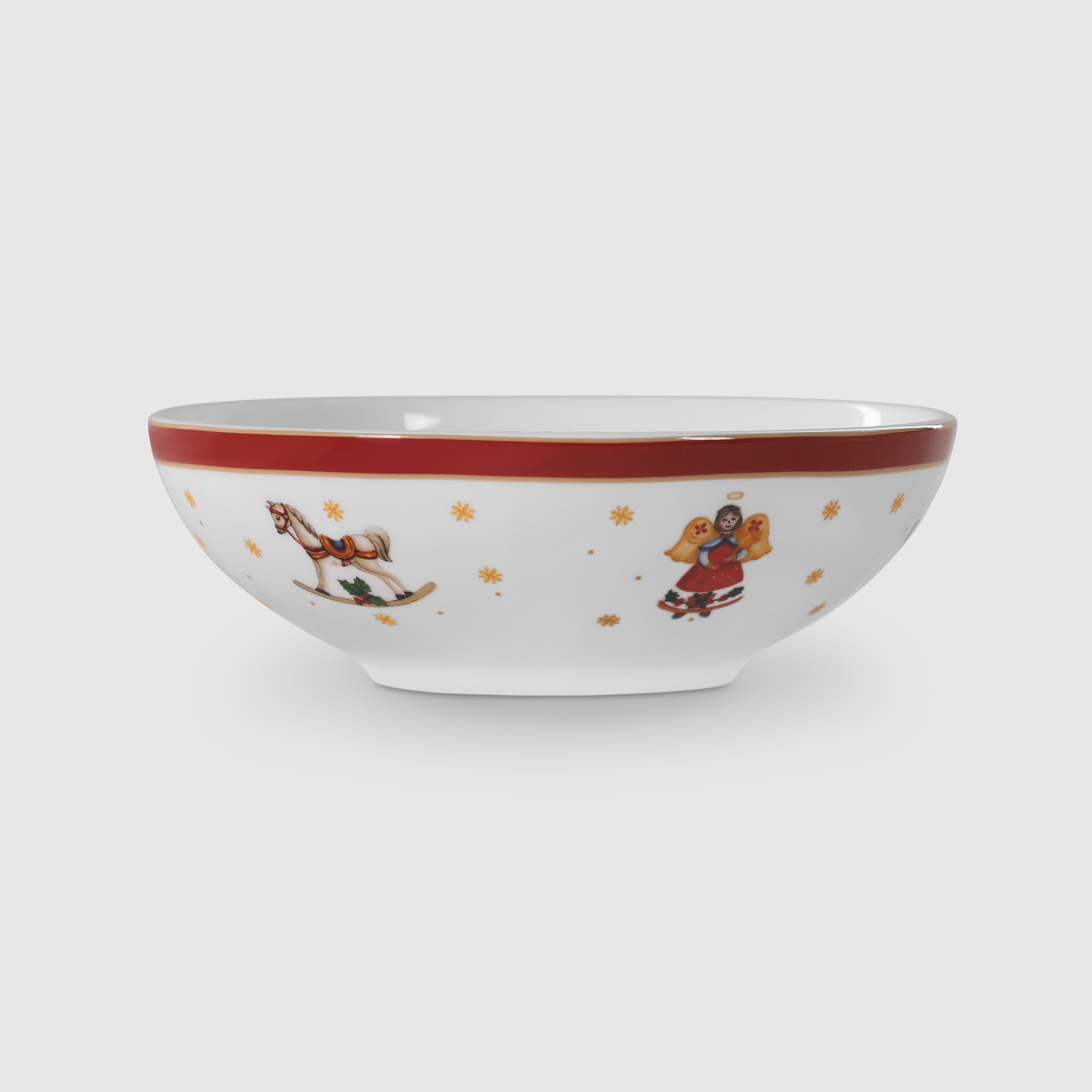 фото Салатник porcelana bogucice red christmas 17 см