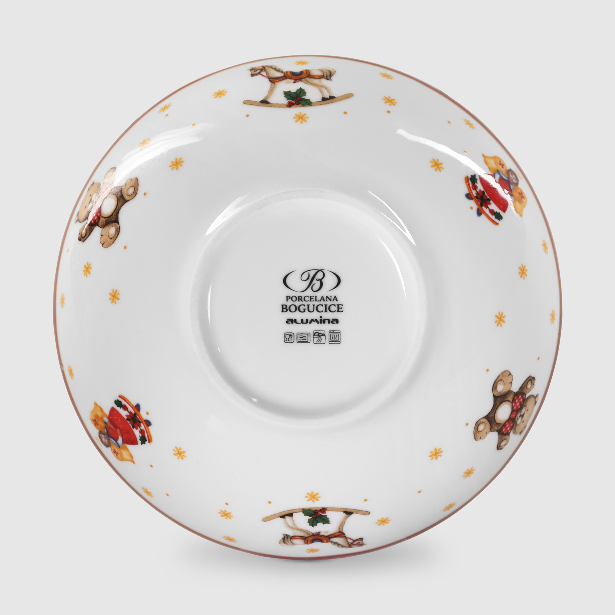 фото Салатник porcelana bogucice red christmas 17 см