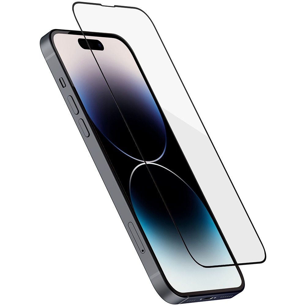 Защитное стекло uBear Privacy Extreme Nano Shield для Apple iPhone 14 Pro, черная рамка, цвет черный - фото 2