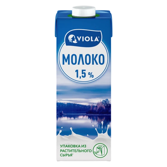 Молоко Viola питьевое 1,5% 1 л