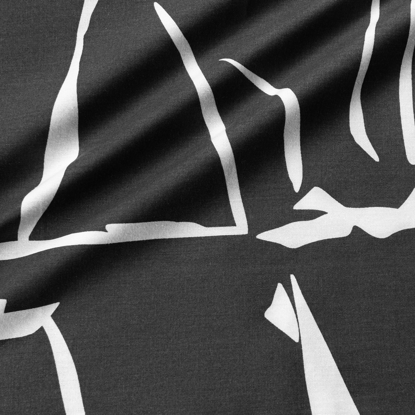 Комплект постельного белья Medsleep Сириус белый с чёрным Полуторный, цвет чёрный, размер Полуторный - фото 7