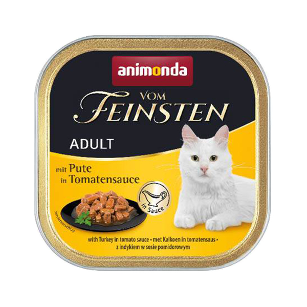 фото Корм для кошек animonda vom feinsten adult с индейкой в томатном соусе 100 г